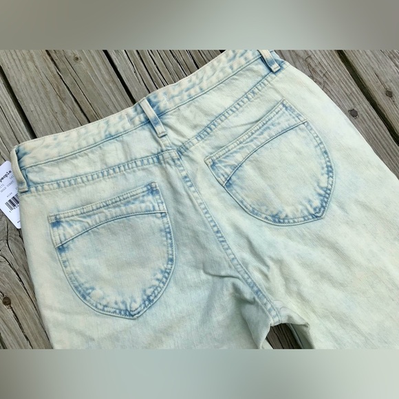 NEW Ladies FREE PEOPLE Gold Coast Light Denim Button Fly Jeans Pants Size 29 - Picture 10 of 12